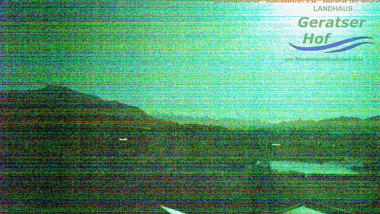 Archiv Foto Webcam Blick vom Geratser Hof auf die Niedersonthofener Seen