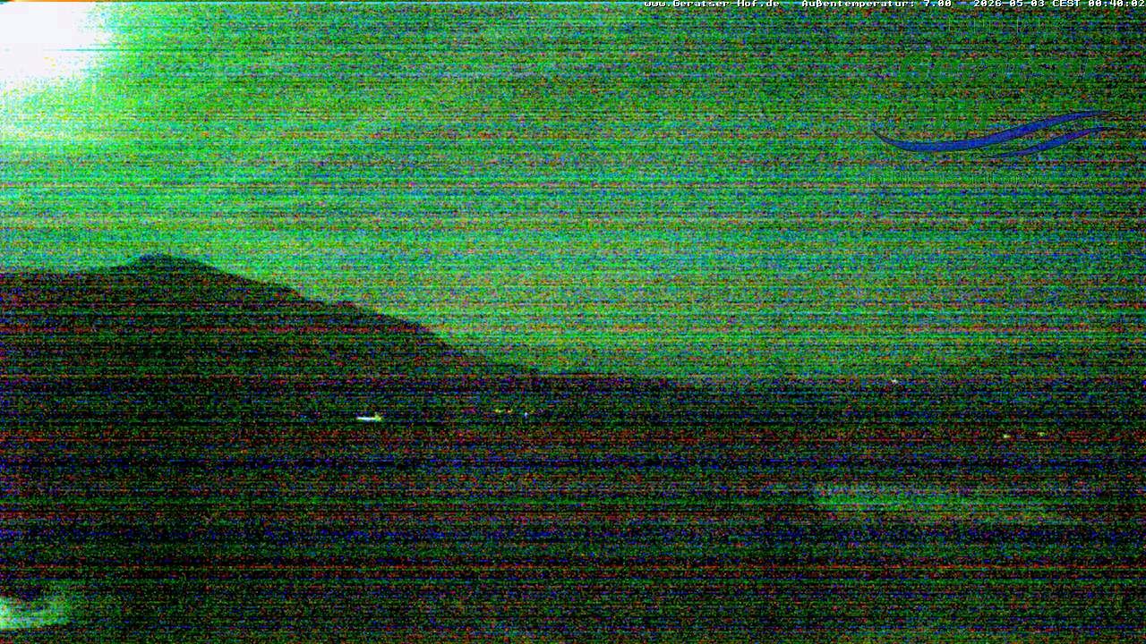 Archiv Foto Webcam Blick vom Geratser Hof auf die Niedersonthofener Seen