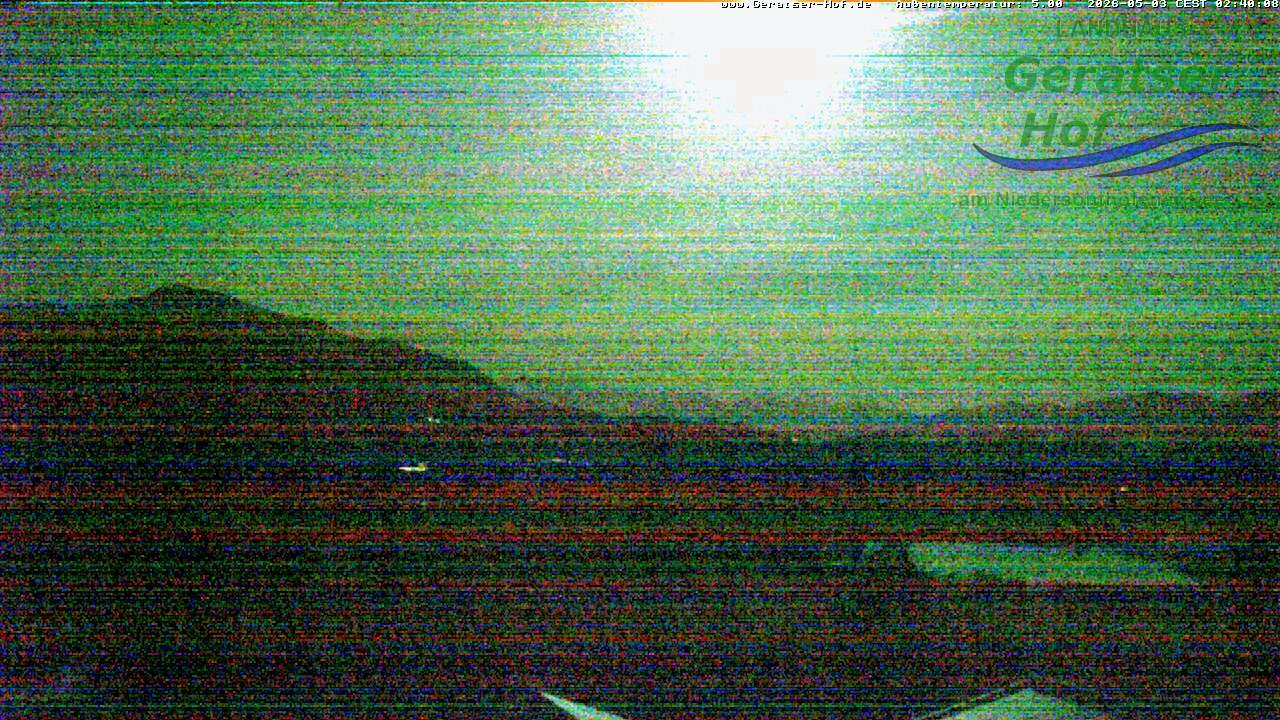 Archiv Foto Webcam Blick vom Geratser Hof auf die Niedersonthofener Seen