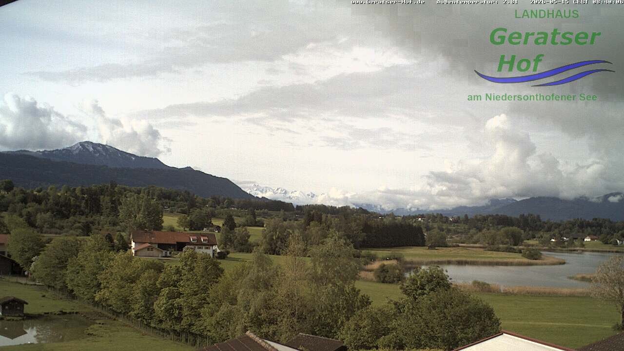 Archiv Foto Webcam Blick vom Geratser Hof auf die Niedersonthofener Seen