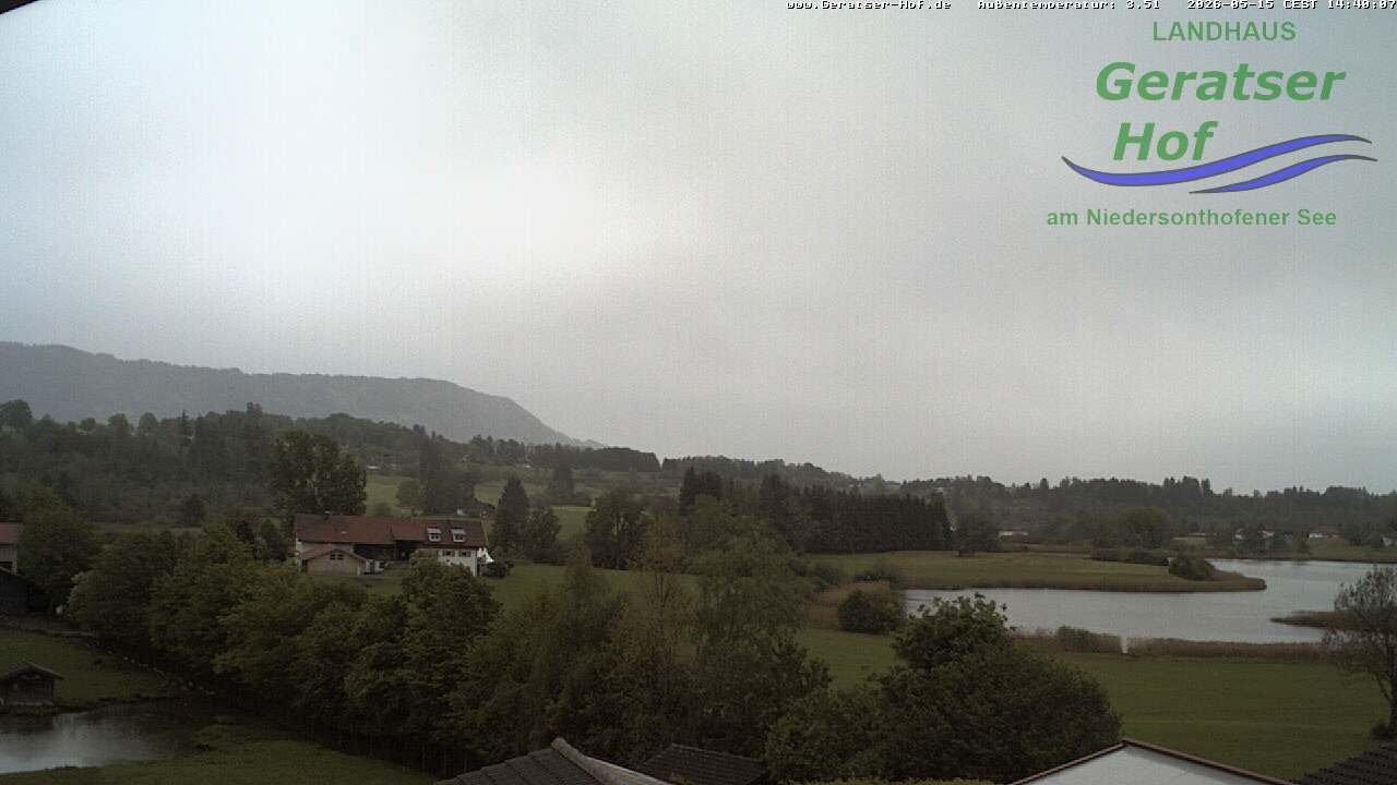 Archiv Foto Webcam Blick vom Geratser Hof auf die Niedersonthofener Seen