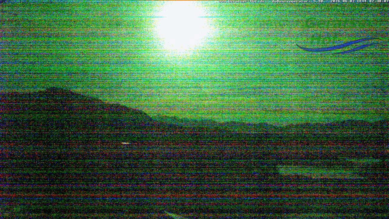Archiv Foto Webcam Blick vom Geratser Hof auf die Niedersonthofener Seen