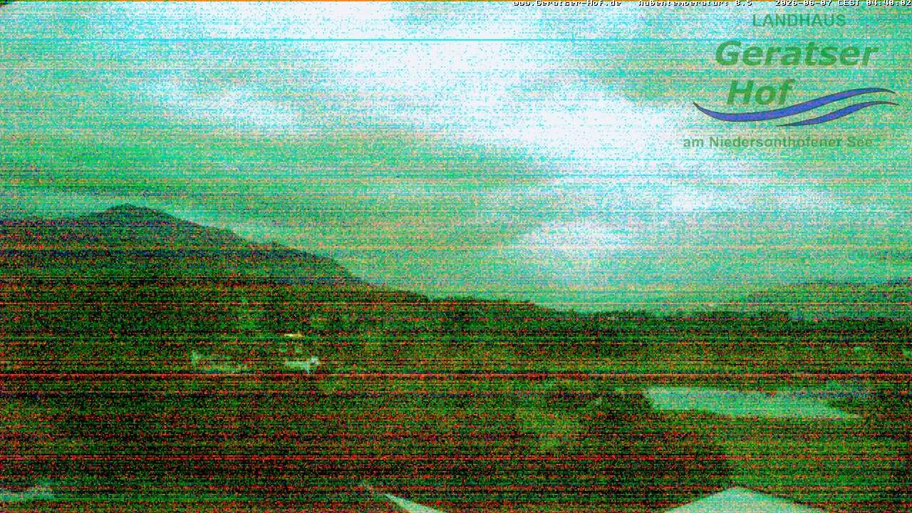 Archiv Foto Webcam Blick vom Geratser Hof auf die Niedersonthofener Seen