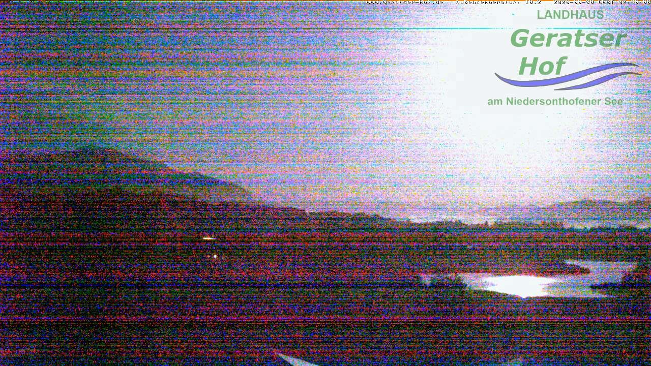 Archiv Foto Webcam Blick vom Geratser Hof auf die Niedersonthofener Seen