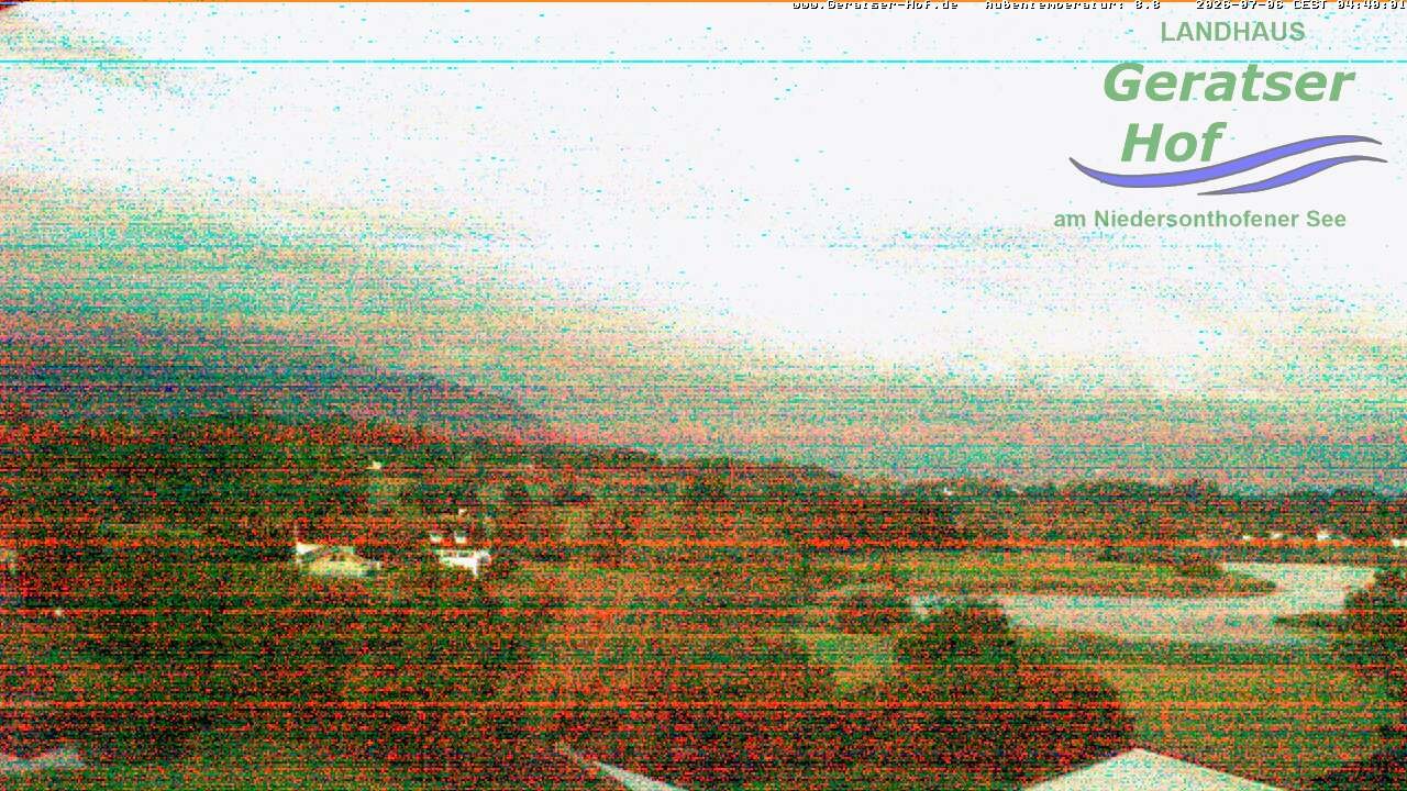 Archiv Foto Webcam Blick vom Geratser Hof auf die Niedersonthofener Seen