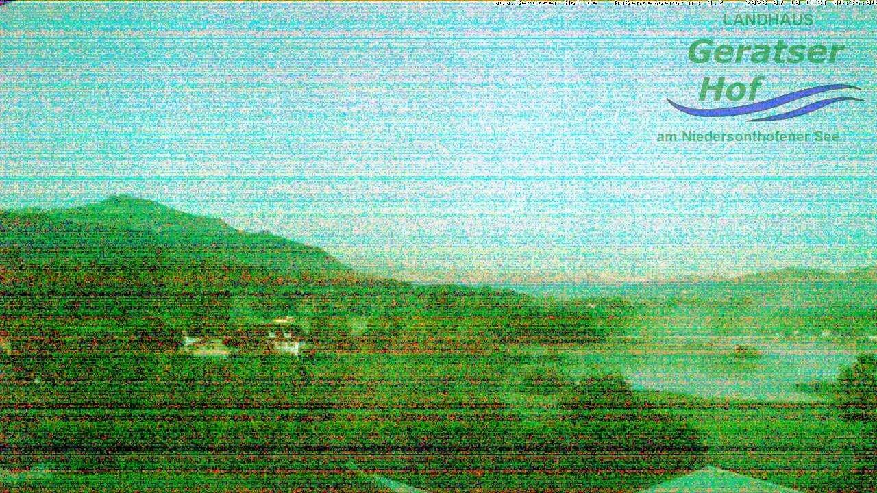 Archiv Foto Webcam Blick vom Geratser Hof auf die Niedersonthofener Seen