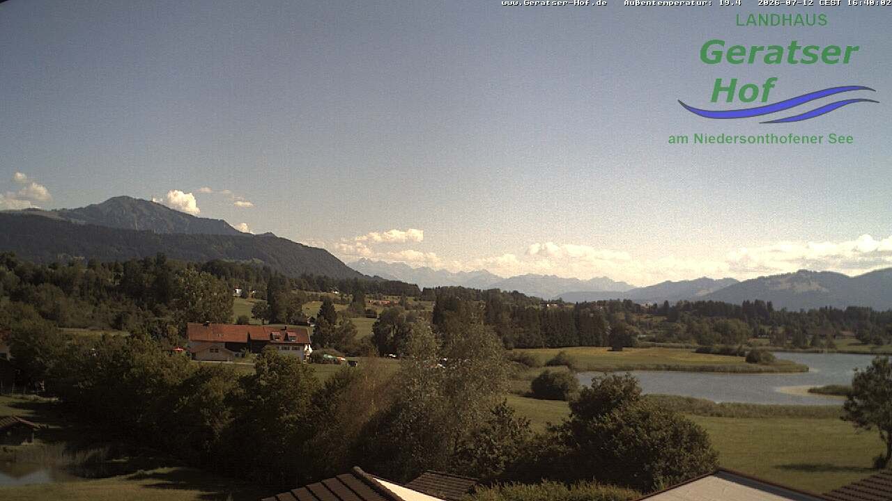 Archived image Webcam Geratser Hof near Waltenhofen