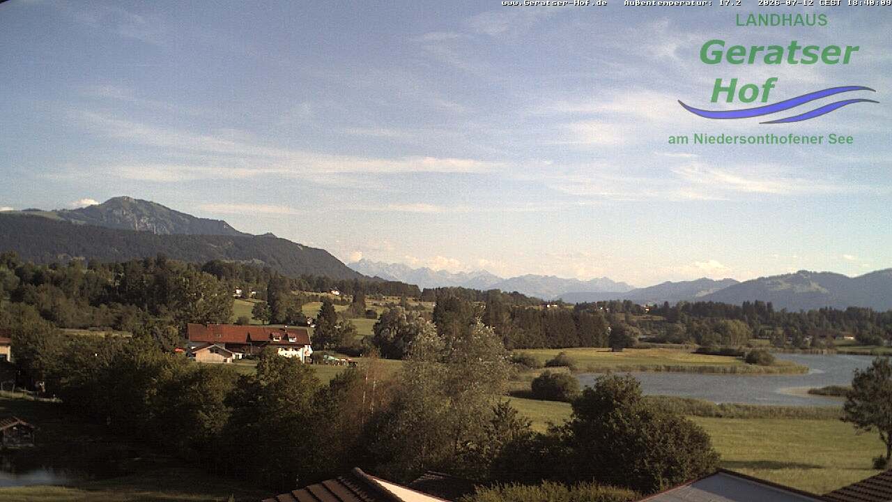 Archived image Webcam Geratser Hof near Waltenhofen
