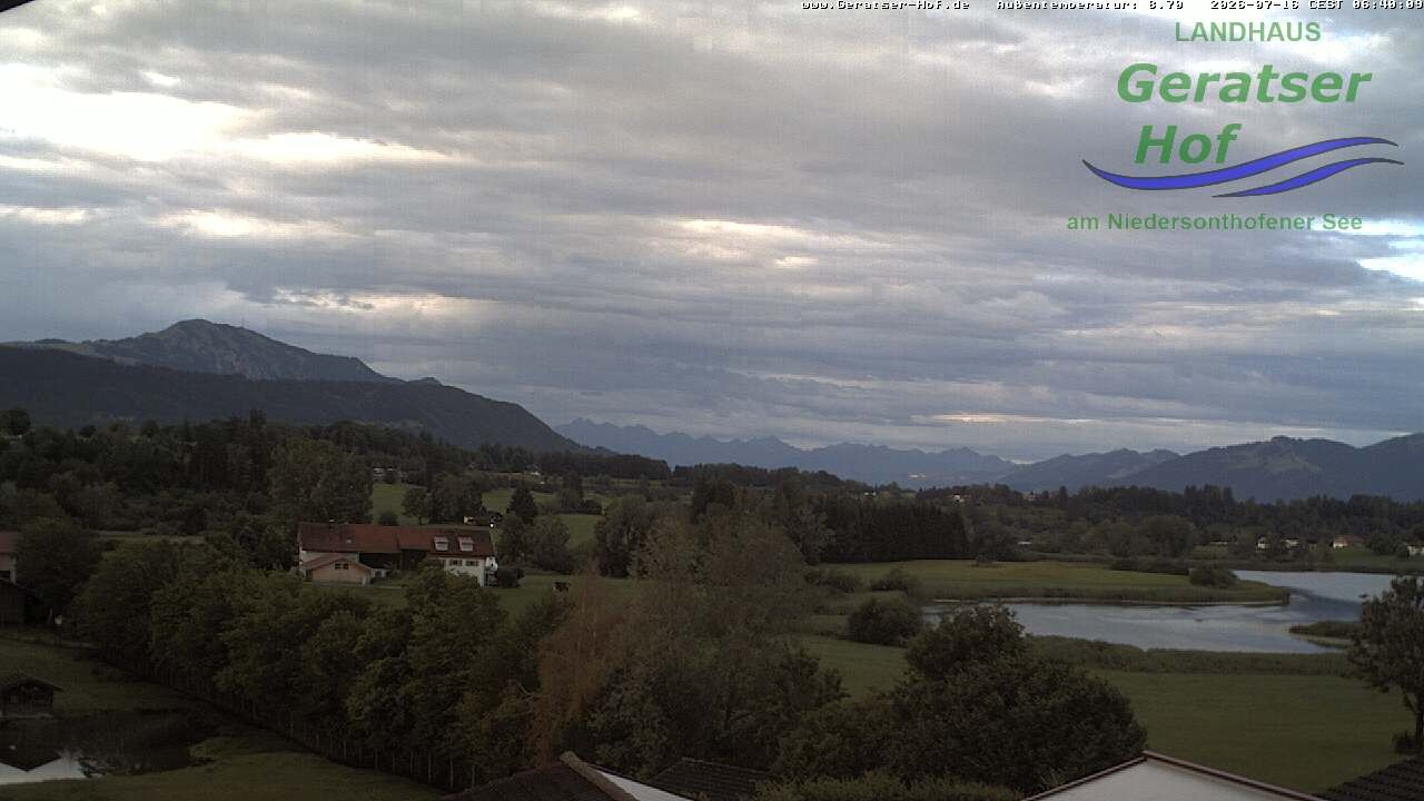 Archived image Webcam Geratser Hof near Waltenhofen