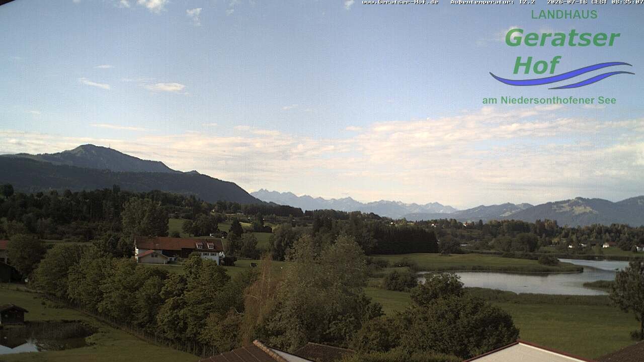 Archived image Webcam Geratser Hof near Waltenhofen