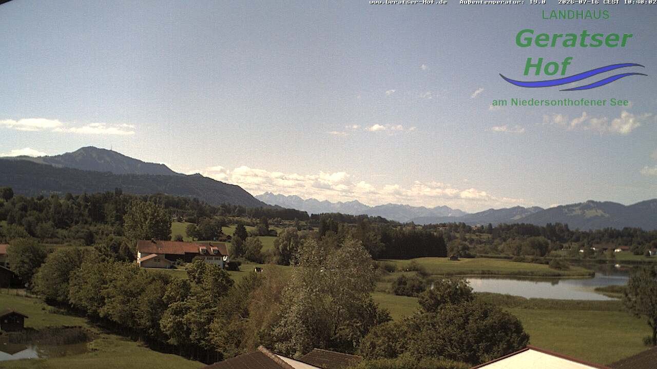 Archived image Webcam Geratser Hof near Waltenhofen