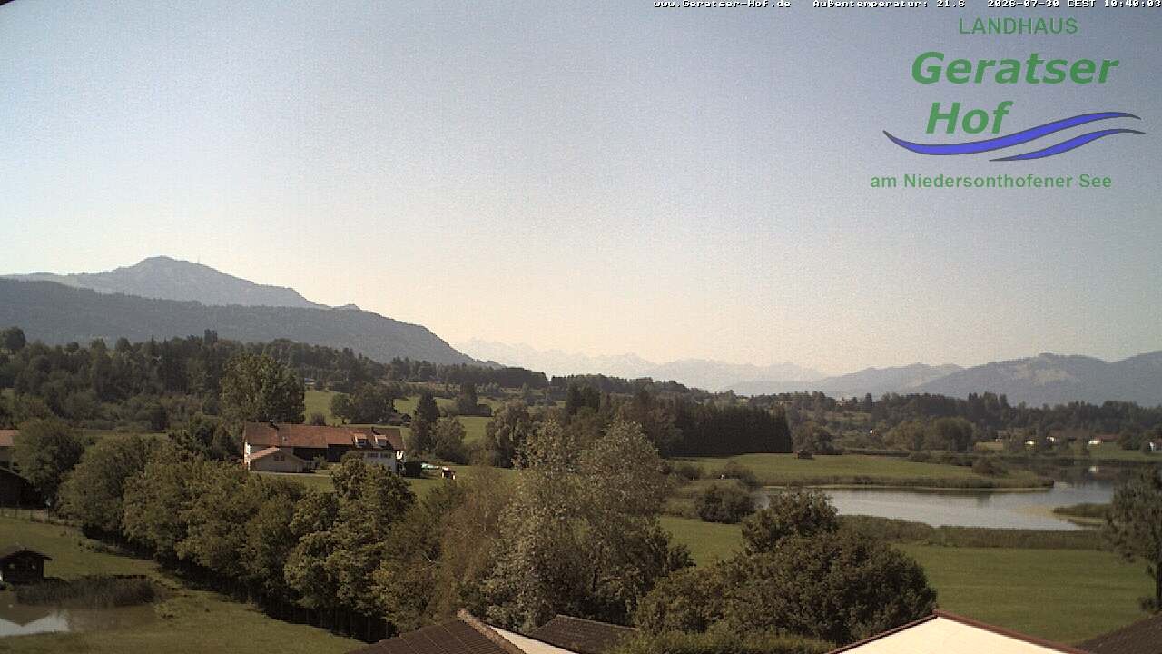 Archived image Webcam Geratser Hof near Waltenhofen
