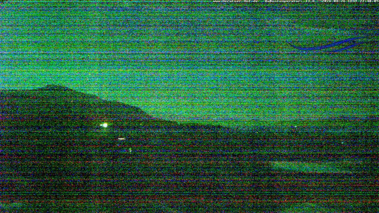 Archiv Foto Webcam Blick vom Geratser Hof auf die Niedersonthofener Seen