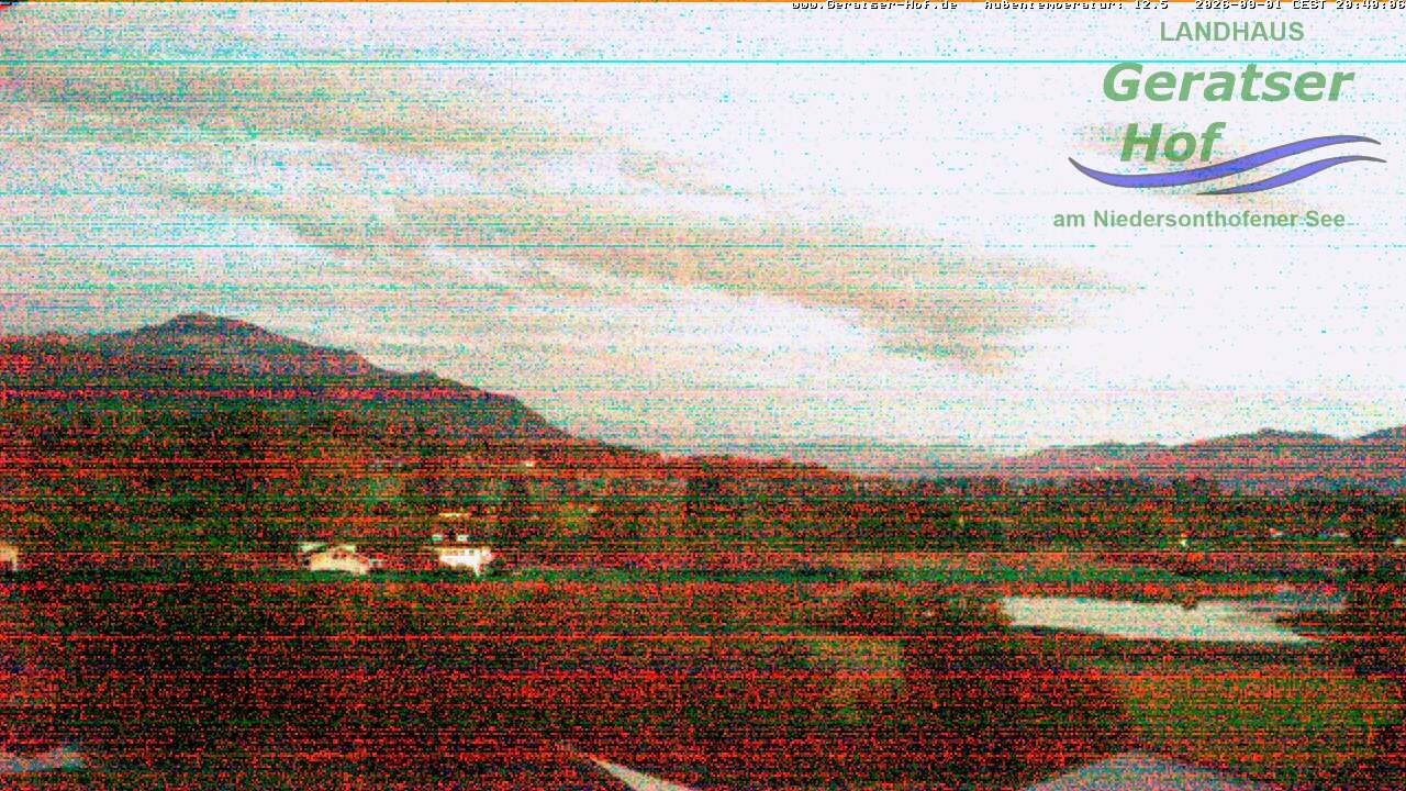 Archiv Foto Webcam Blick vom Geratser Hof auf die Niedersonthofener Seen