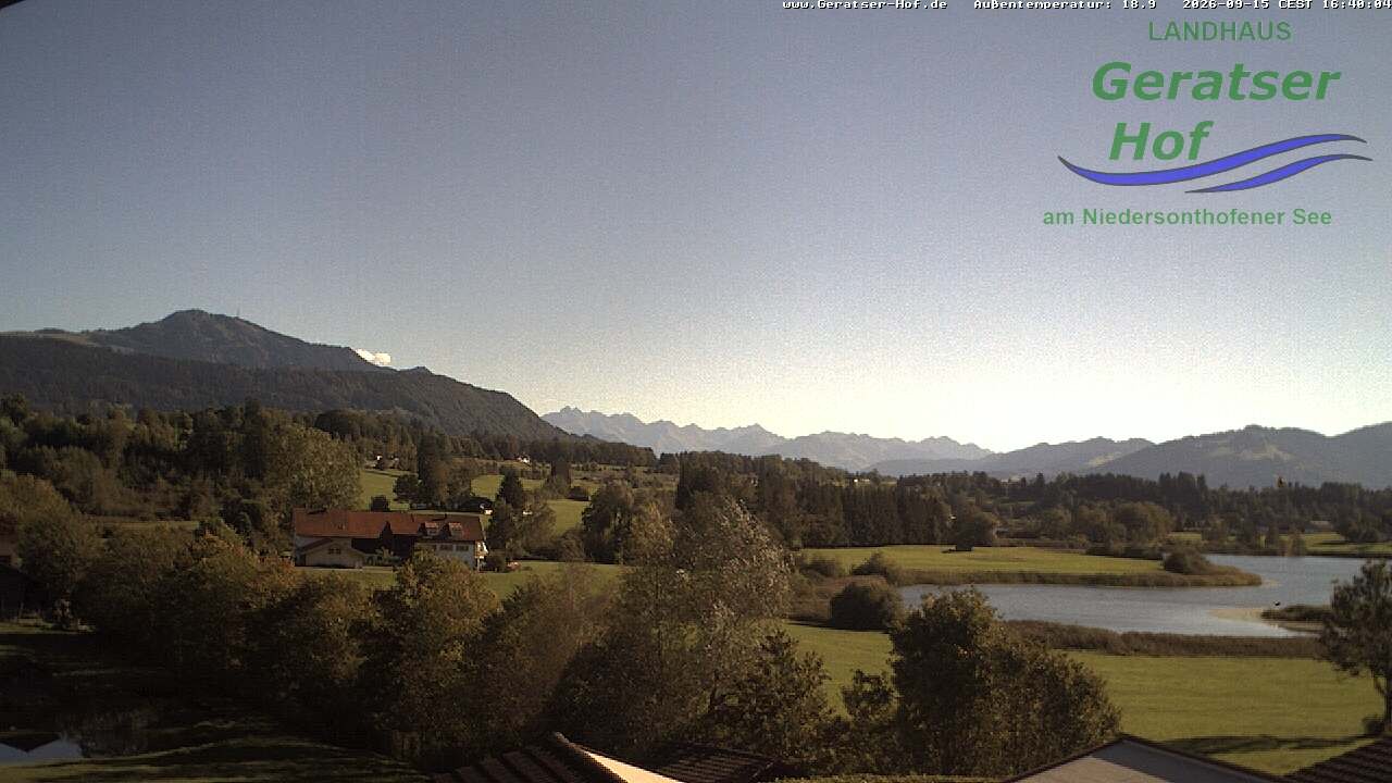 Archived image Webcam Geratser Hof near Waltenhofen