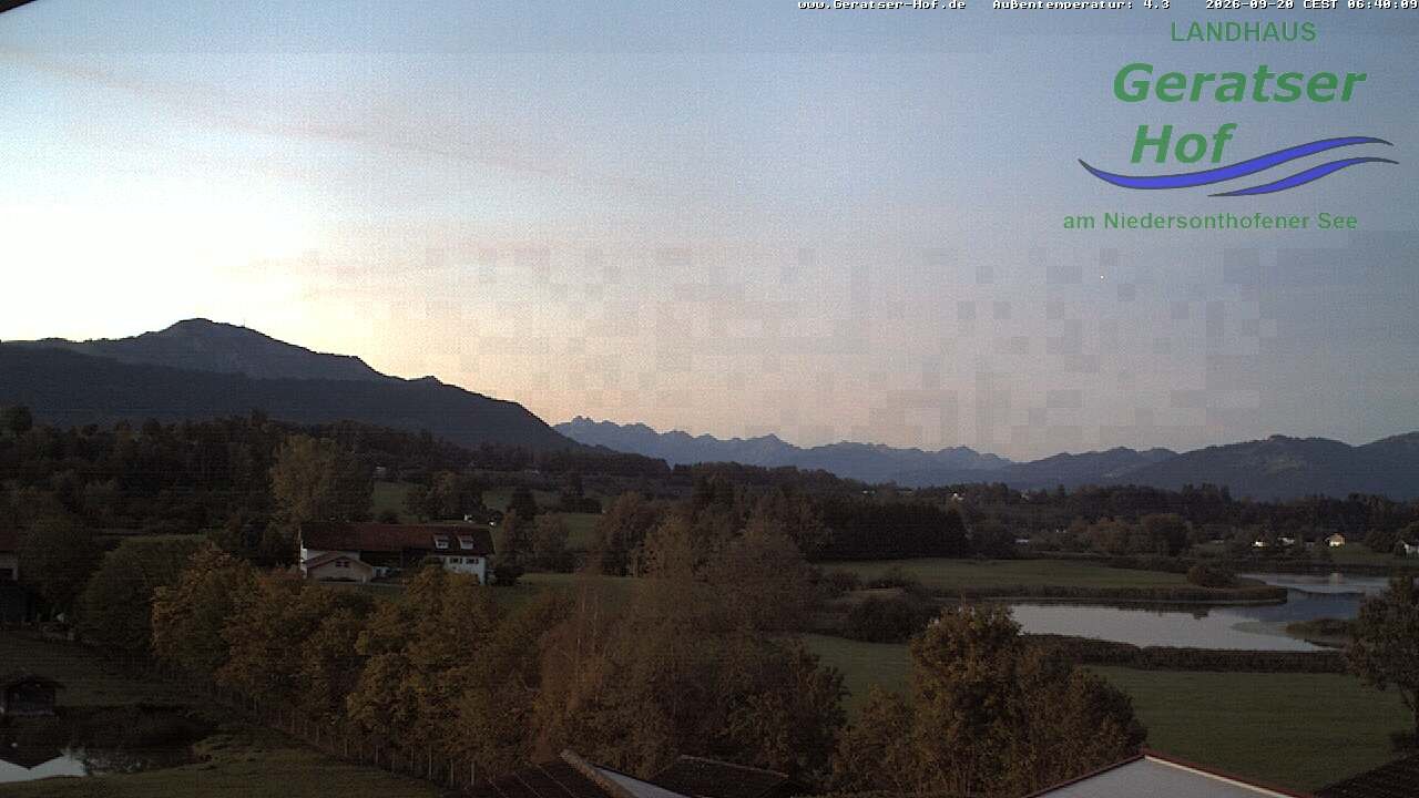 Archived image Webcam Geratser Hof near Waltenhofen