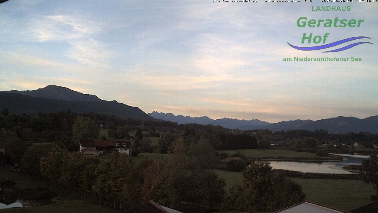 Archived image Webcam Geratser Hof near Waltenhofen