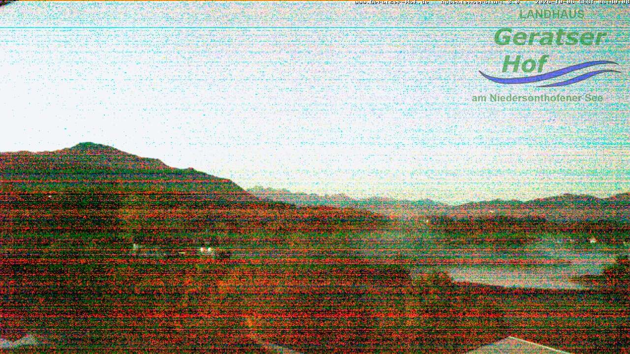 Archiv Foto Webcam Blick vom Geratser Hof auf die Niedersonthofener Seen