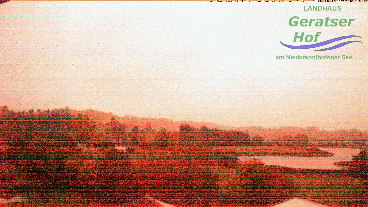 Archiv Foto Webcam Blick vom Geratser Hof auf die Niedersonthofener Seen