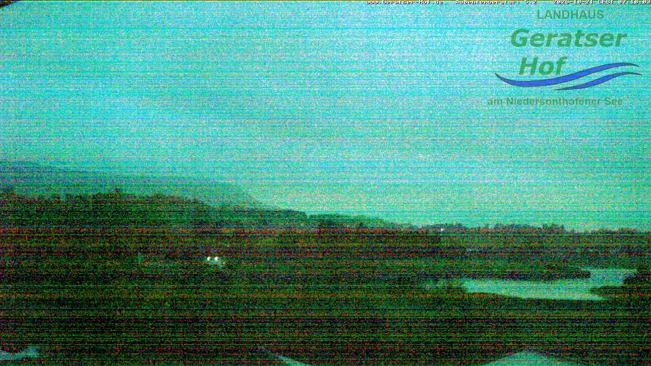 Archiv Foto Webcam Blick vom Geratser Hof auf die Niedersonthofener Seen