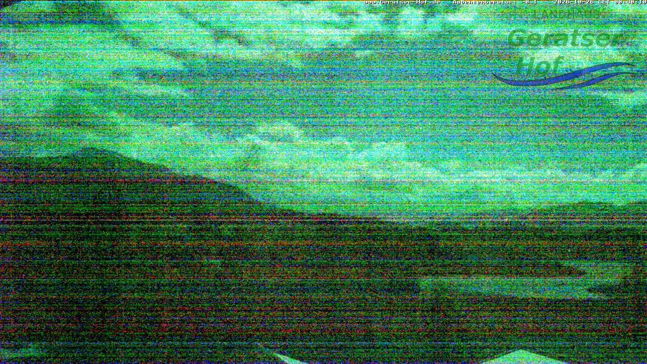 Archiv Foto Webcam Blick vom Geratser Hof auf die Niedersonthofener Seen