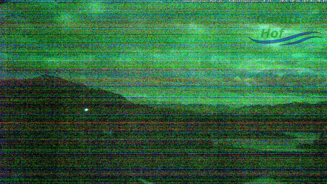 Archiv Foto Webcam Blick vom Geratser Hof auf die Niedersonthofener Seen
