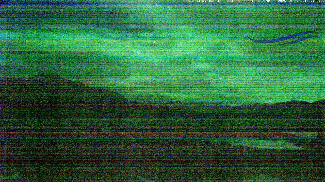 Archiv Foto Webcam Blick vom Geratser Hof auf die Niedersonthofener Seen