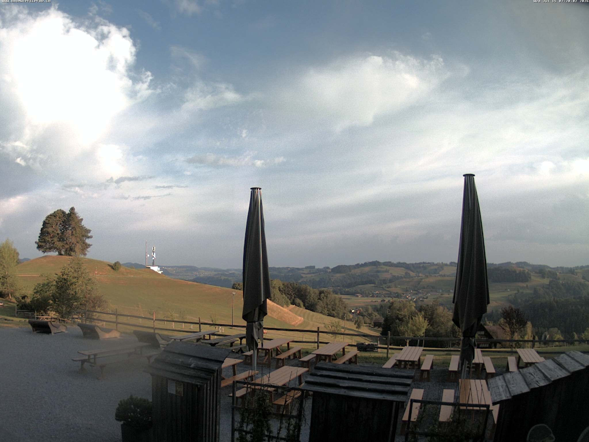 Archived image Webcam Treetop Walk Neckertal