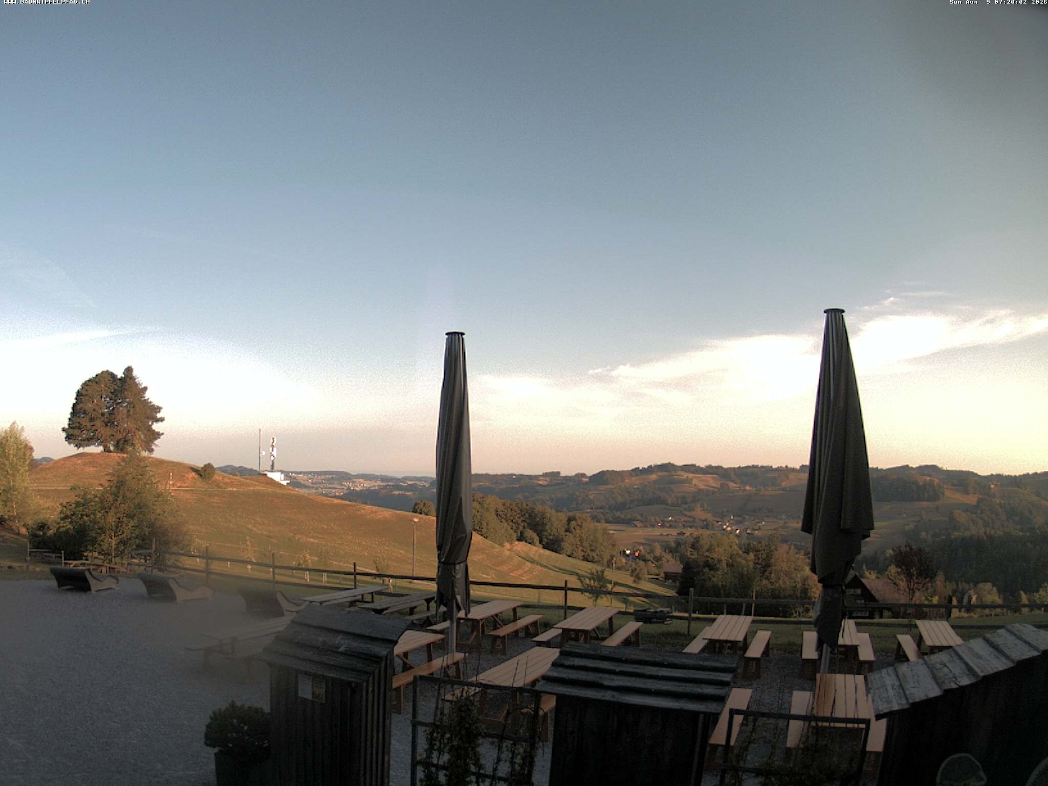 Archived image Webcam Treetop Walk Neckertal