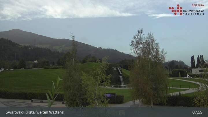 Archived image Webcam Wattens - View Swarovski Crystal Worlds
