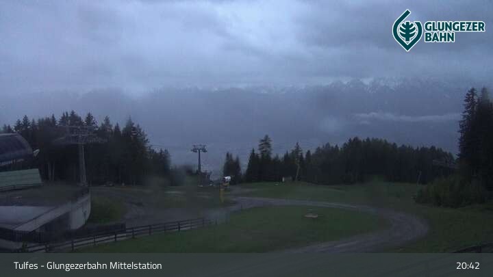 Archiv Foto Webcam Tulfes: Blick von der Mittelstation am Glungezer