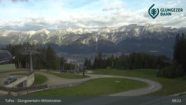 Archived image Webcam Tulfes - View from Mid Station Glungezer