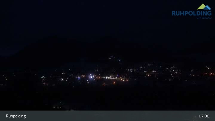 Archiv Foto Webcam Panorama Ruhpolding: Ort und Berge