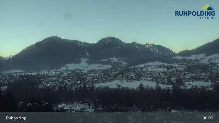 Archiv Foto Webcam Panorama Ruhpolding: Ort und Berge