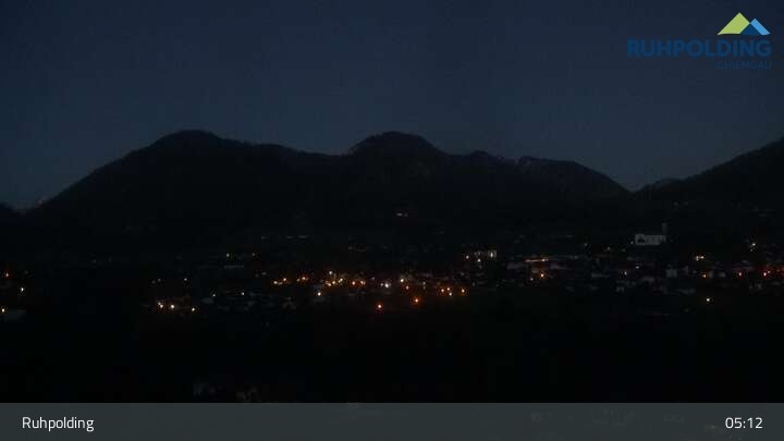 Archiv Foto Webcam Panorama Ruhpolding: Ort und Berge