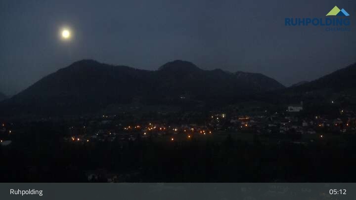 Archiv Foto Webcam Panorama Ruhpolding: Ort und Berge
