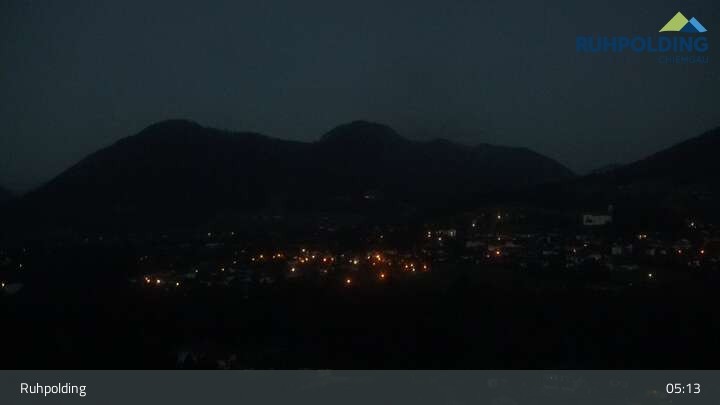 Archiv Foto Webcam Panorama Ruhpolding: Ort und Berge