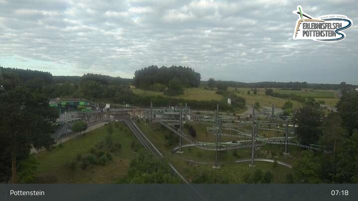 Archived image Webcam Pottenstein: Toboggan Run