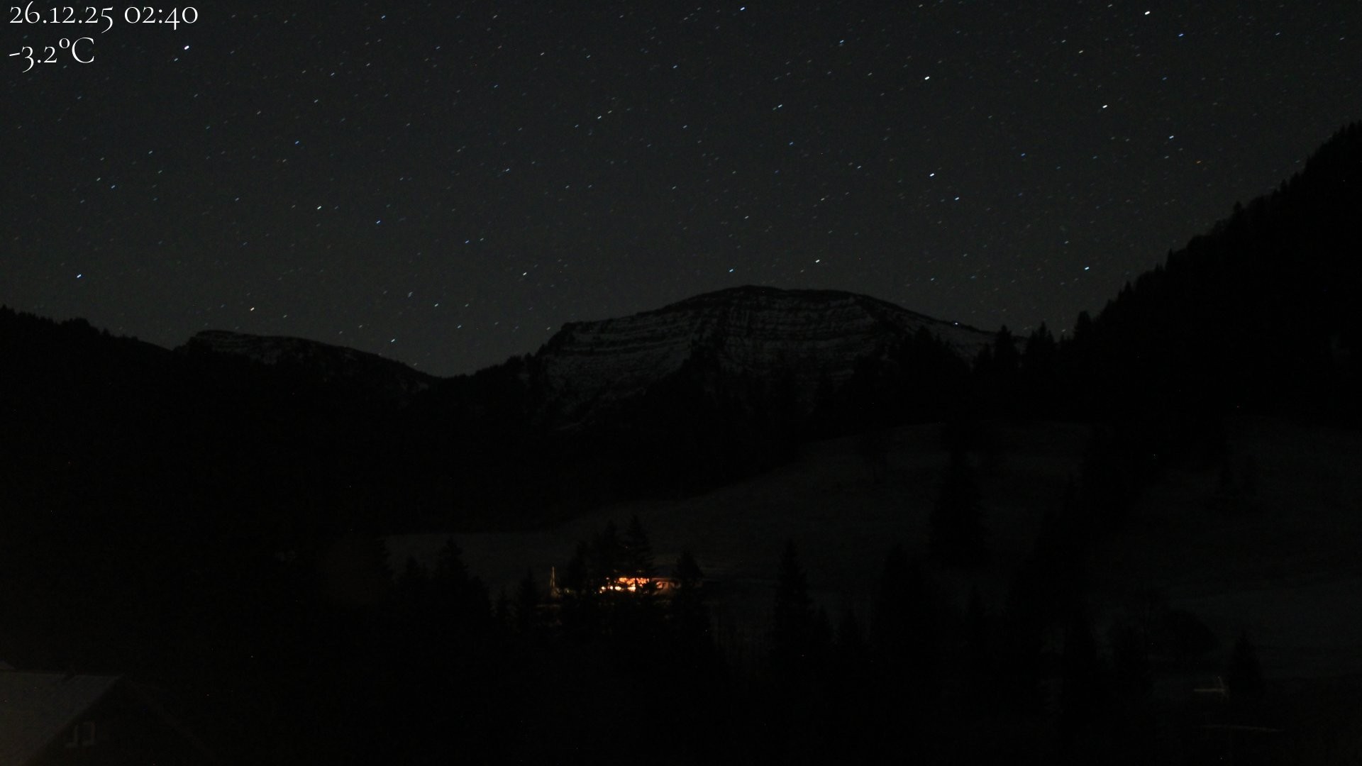 Archiv Foto Webcam Oberstaufen - Blick Hochgrat vom Biohotel Schratt