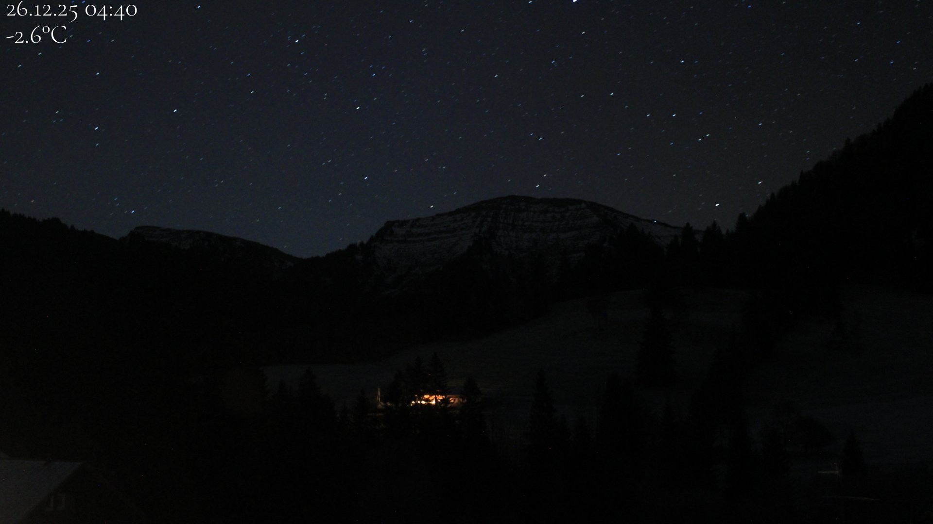 Archiv Foto Webcam Oberstaufen - Blick Hochgrat vom Biohotel Schratt