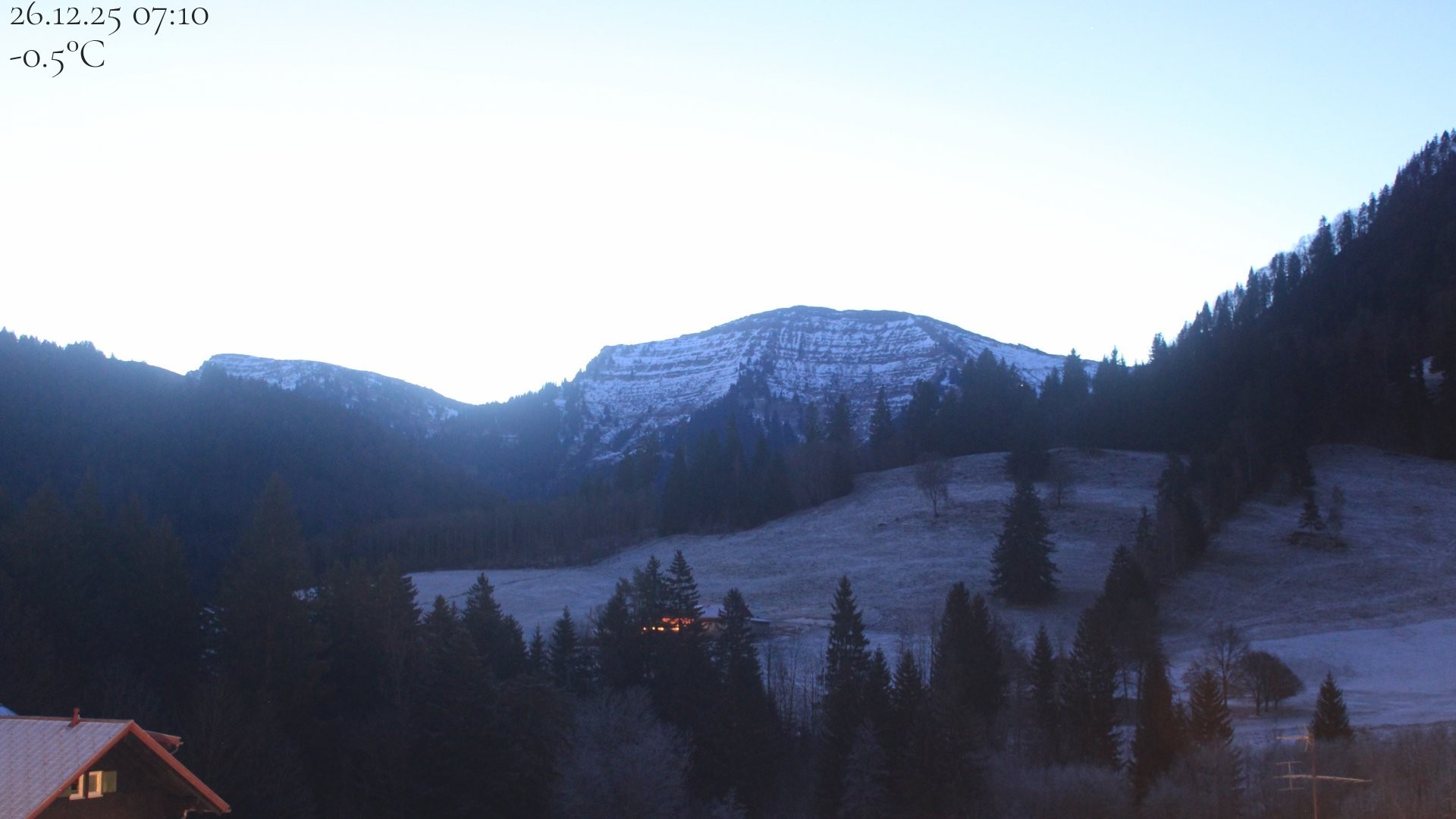 Archiv Foto Webcam Oberstaufen - Blick Hochgrat vom Biohotel Schratt