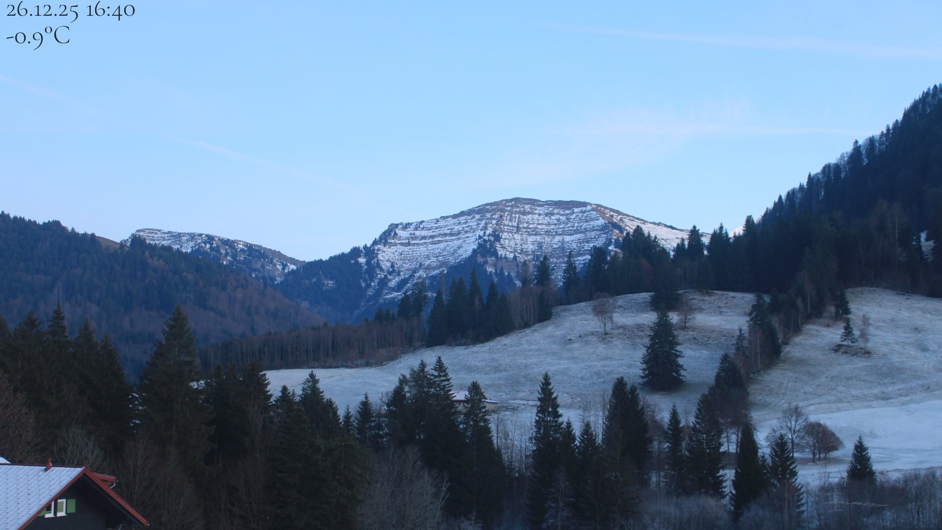 Archiv Foto Webcam Oberstaufen - Blick Hochgrat vom Biohotel Schratt
