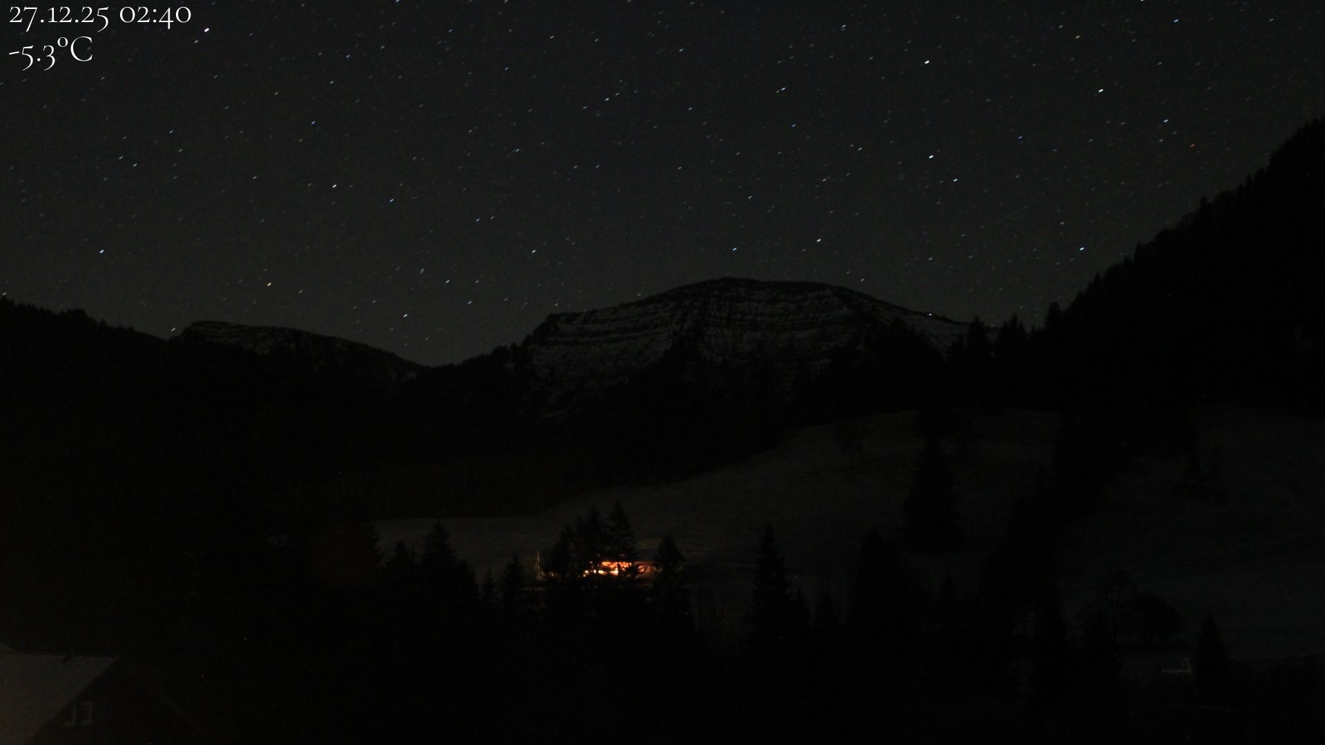 Archiv Foto Webcam Oberstaufen - Blick Hochgrat vom Biohotel Schratt