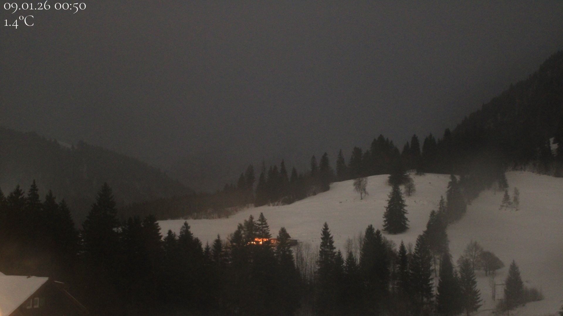 Archiv Foto Webcam Oberstaufen - Blick Hochgrat vom Biohotel Schratt