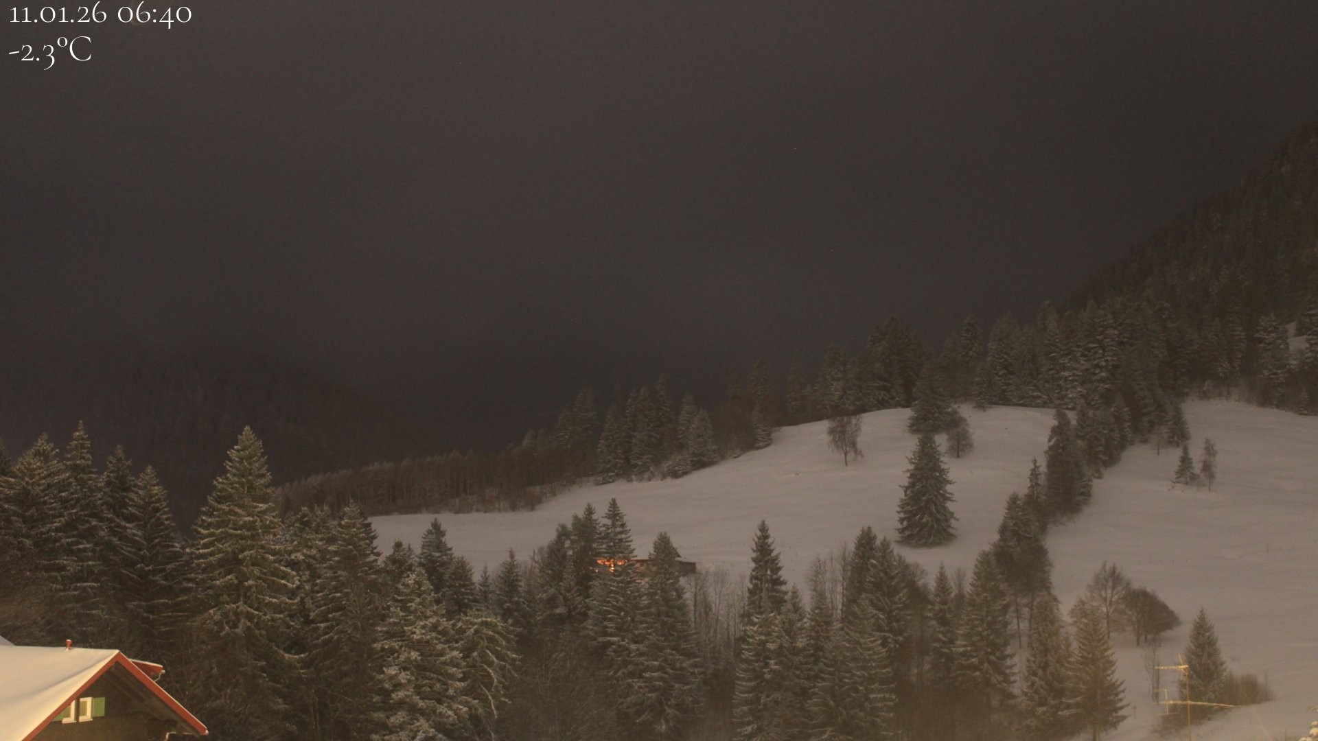 Archived image Webcam Oberstaufen - View Hochgrat from Hotel Schratt