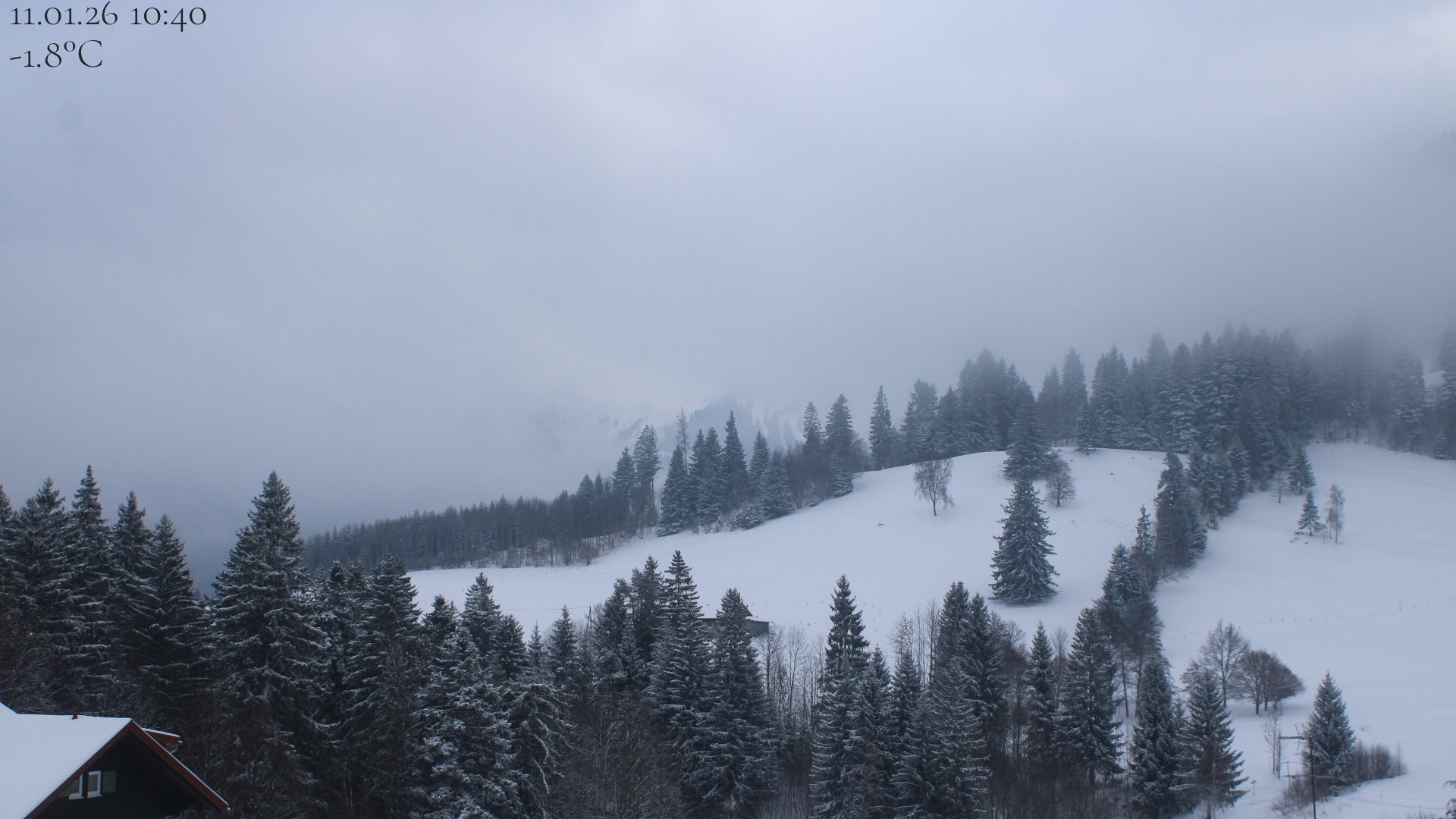 Archived image Webcam Oberstaufen - View Hochgrat from Hotel Schratt