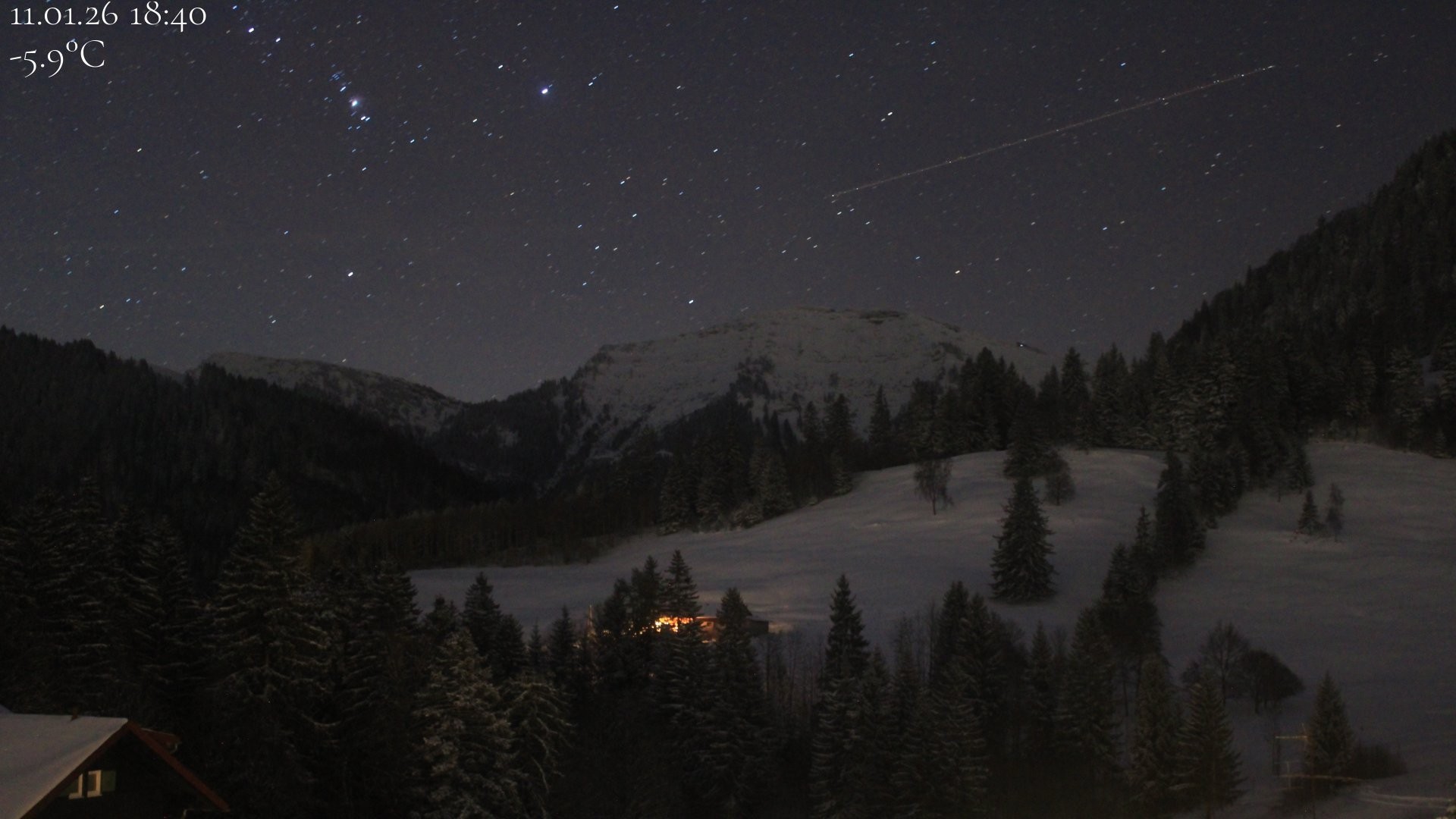 Archived image Webcam Oberstaufen - View Hochgrat from Hotel Schratt