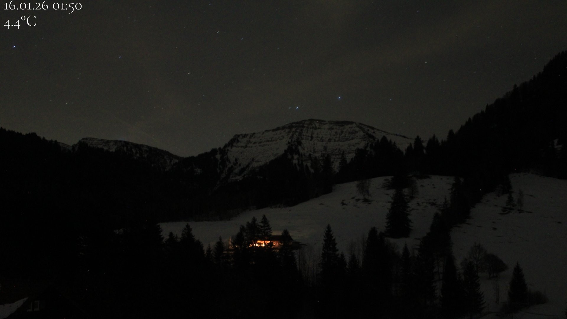 Archiv Foto Webcam Oberstaufen - Blick Hochgrat vom Biohotel Schratt