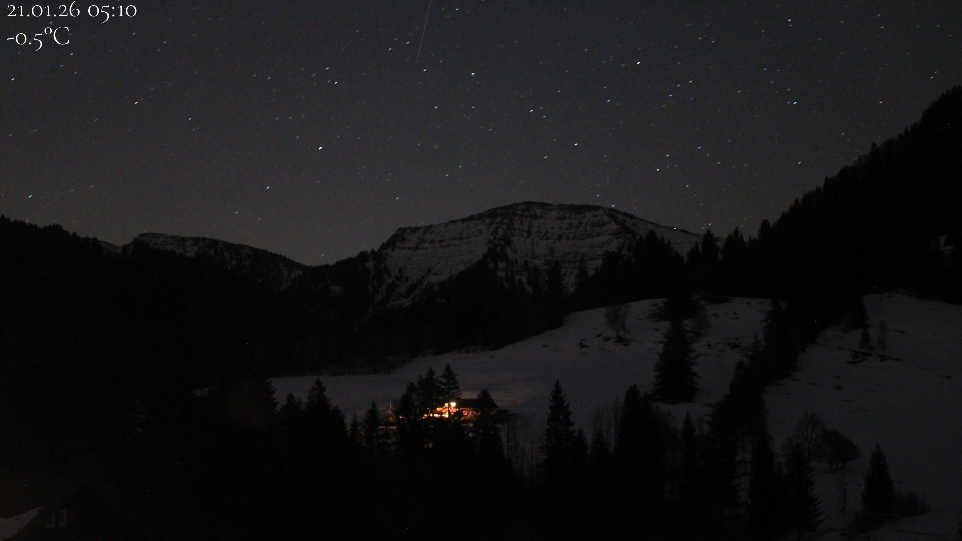 Archiv Foto Webcam Oberstaufen - Blick Hochgrat vom Biohotel Schratt