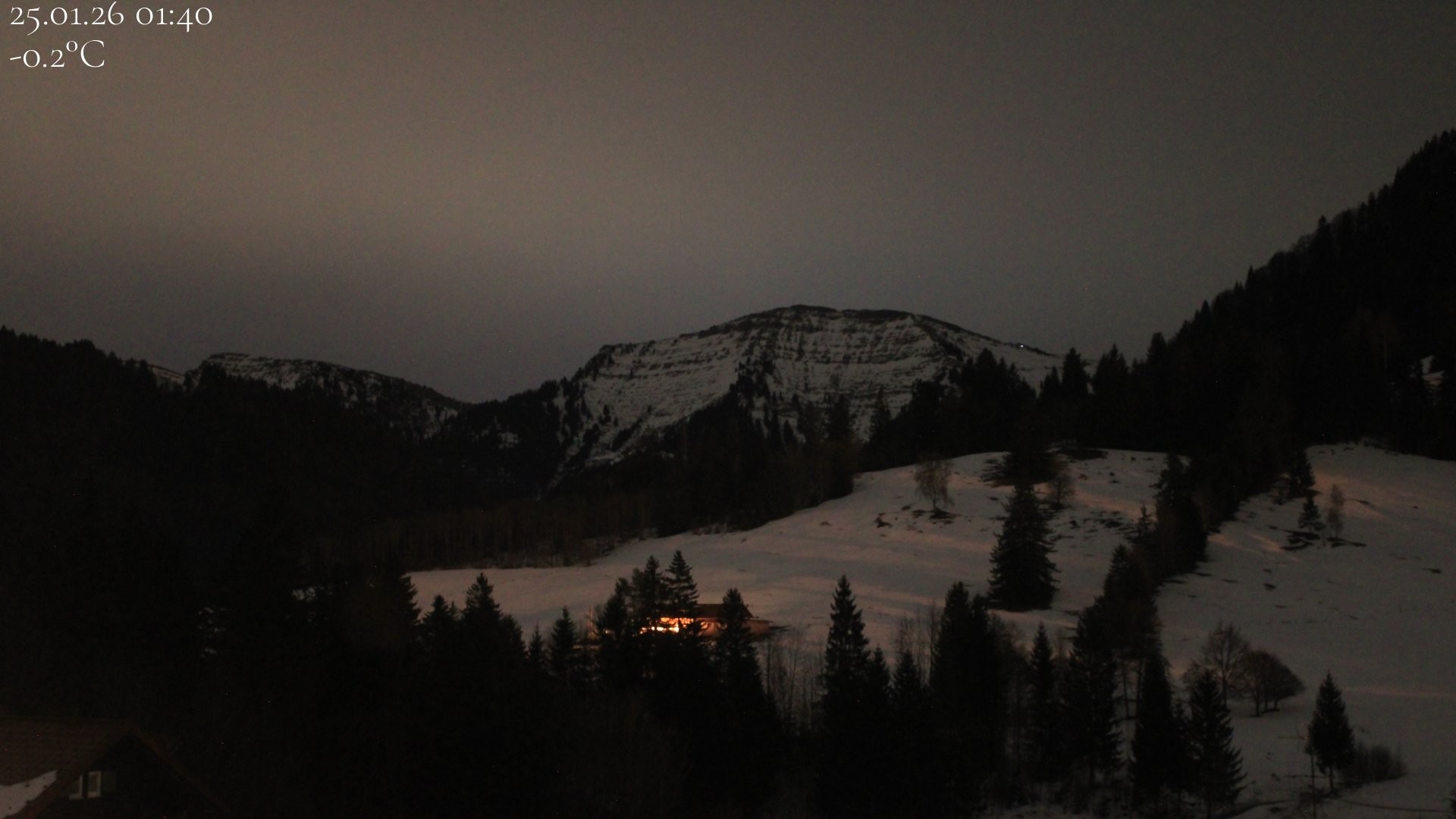 Archiv Foto Webcam Oberstaufen - Blick Hochgrat vom Biohotel Schratt